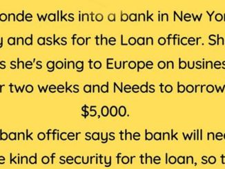 A Clever Blonde and a Bank Loan 