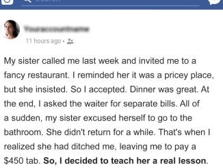 My Sister Invited Me to an Upscale Restaurant, Vanished into the Bathroom When It Was Time to Pay the Bills