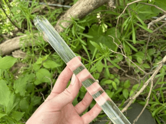 Solid glass rod with rounded ends found in the woods. What the heck is this?