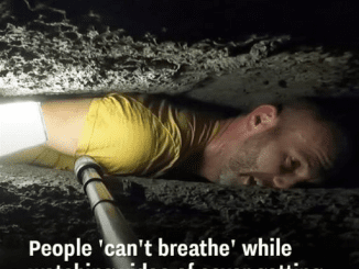 Viewers ‘Hold Their Breath’ Watching Caver Stuck In Tight Cave Squeeze