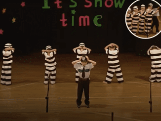 The charming performance of four-year-olds dancing to ‘Jailhouse Rock’ is sure to leave you in stitches