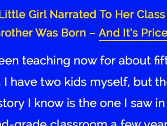 This teacher never expected this explanation of child birth