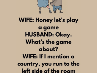 A husband and wife playing a game