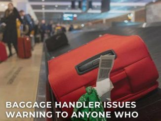 If you are a baggage handler, here’s why you never should tie anything to your suitcase