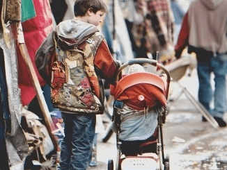 I Met a Lonely Little Boy with a Baby in Stroller Buying Clothes on the Flea Market – I Decided to Follow Him