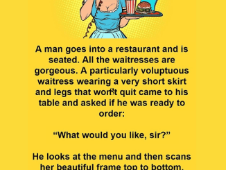 A man goes into a restaurant and is seated