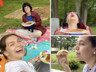 Mom of 2 slammed after sharing video of family Father’s Day picnic at husband’s grave