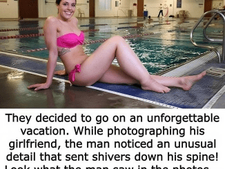 The man noticed a strange feature that gave him the chills while photographing his partner!