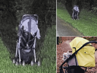 If you find an abandoned stroller at the roadside, here’s why you might want to wait before getting out of your vehicle