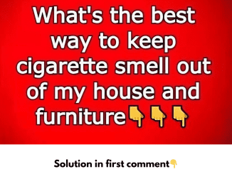 What’s the best way to keep cigarette smell out of my house and furniture