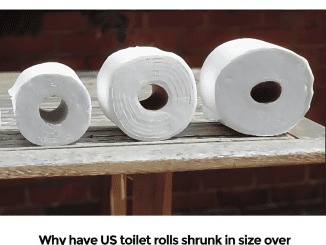 Customers wondered why have US toilet rolls shrunk in size over the years