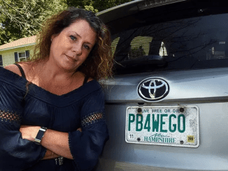 She has her license plate for 15 years, but now the state finds it “inappropriate.”