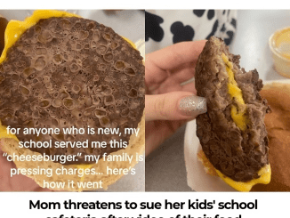 Mother threatens to sue her kids’ school cafeteria after witnessing harm done to her child