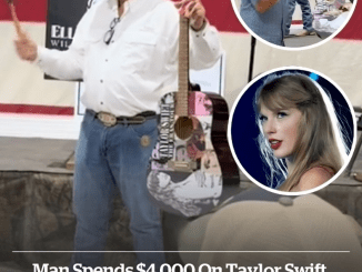 Man reportedly spends ,000 on Taylor Swift signed guitar only to smash it to pieces moments after buying it