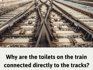 Train toilets are directly connected to the tracks? But the tracks are always clean! Turns out the reason is…