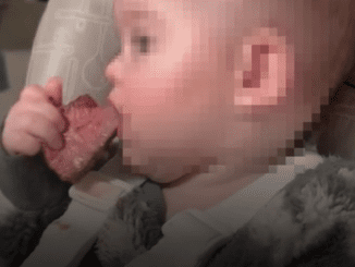 Mom sparks furious debate after feeding her 6-month-old baby a bloody steak