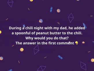 During a chili night with my dad, he added a spoonful of peanut butter to the chili. Why would you do that