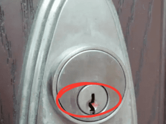 If there is red wax on your house lock, be careful