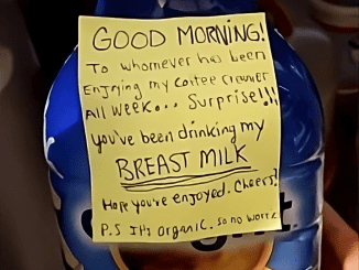 Woman Got Tired Of Coworkers Stealing Her Creamer, So She Left Behind This Note That Sparked Outrage