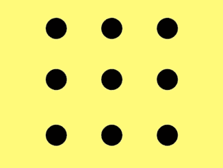 Can you connect all the dots with 4 straight lines