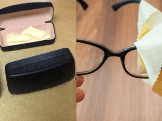 It turns out that the cloth in the glasses case is not used to clean glasses