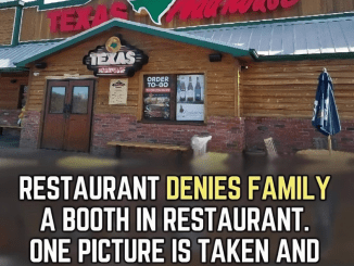 They didn’t expect this – Single photo goes viral as family is denied booth at restaurant