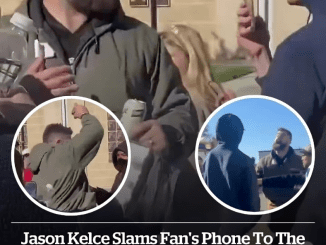 Jason Kelce slams fan’s phone to the ground after they called brother Travis a homophobic slur for dating Taylor Swift