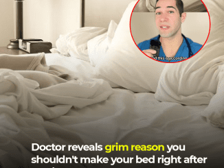 You should never make your bed right after waking up