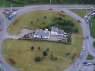 Family refuses to leave their roundabout home