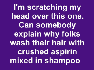 Can somebody explain why folkswash their hair with crushed aspirin mixed in shampoo