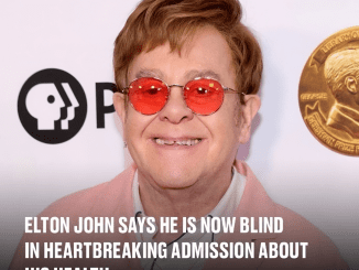 Elton John says he is now blind in heartbreaking admission about his health